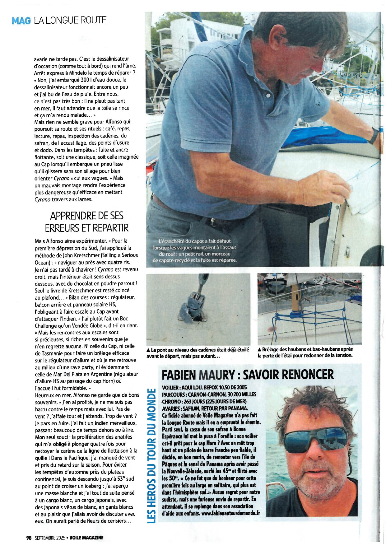 Article du journal Voile et Voilier 06/2025